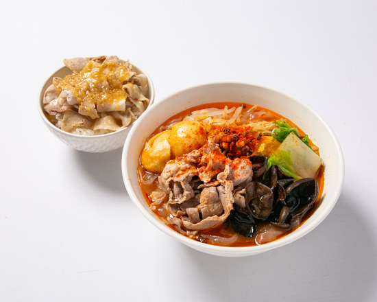 （赤）麻辣湯 ミニ丼セット